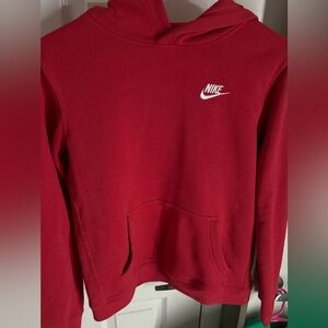 Red nike hoodie